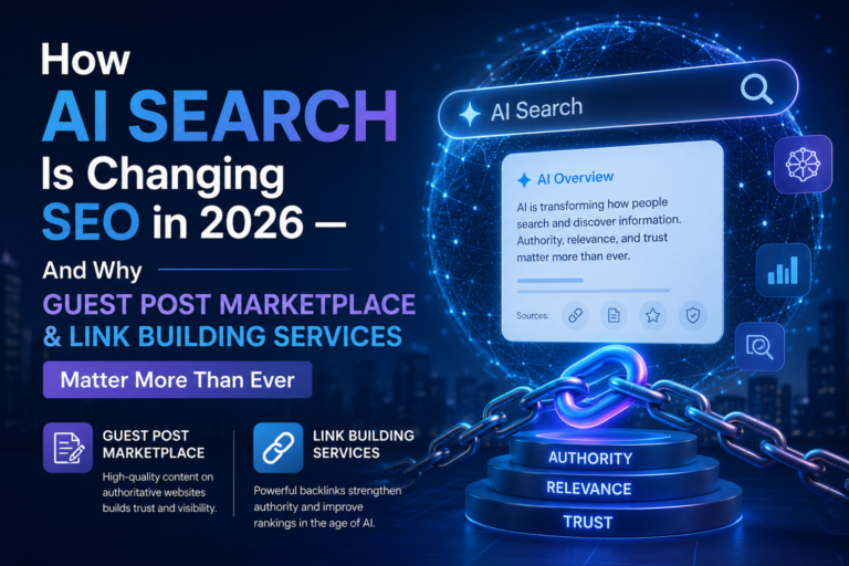 How AI Search Is Changing SEO in 2026 — And Why Guest Post Marketplace & Link Building Services Matter More Than Ever