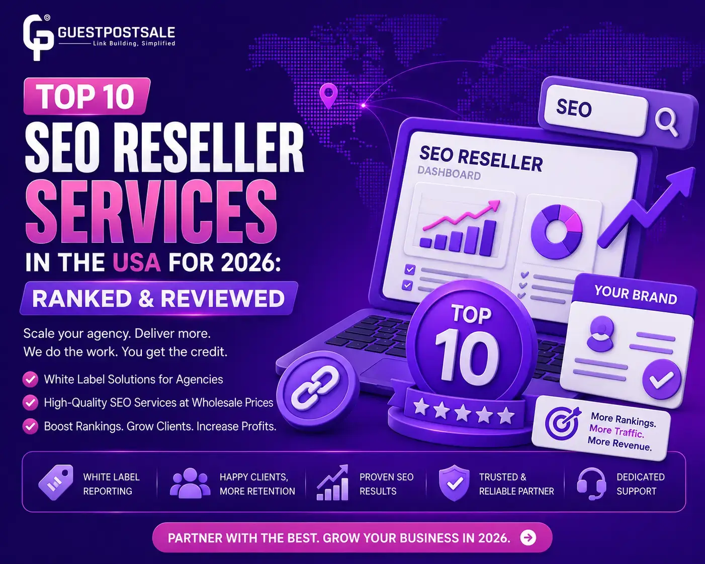 Top 10 SEO Reseller Services in the USA for 2026: Ranked & Reviewed